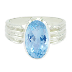 Antonia Heritage Blue Solitaire Ring Blue Topaz Blue