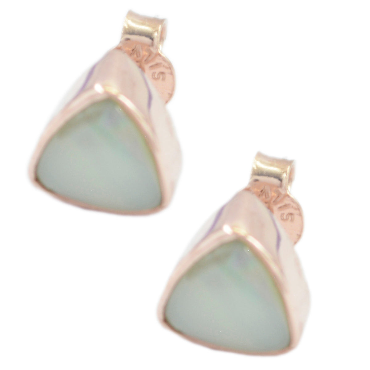 Maria Aqua Delicate Solitaire Earrings for Everyday Glam Aqua Chalcedony Green Stud