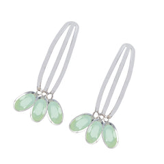 Paula Aqua Gemstone Stud Earrings for Stylish Appeal