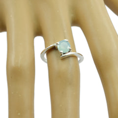 Li Lee Romantic Aqua Solitaire Ring