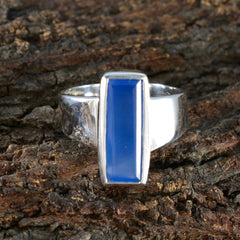 Genesis Abstract Aqua Solitaire Ring