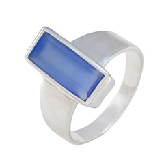 Genesis Abstract Aqua Solitaire Ring