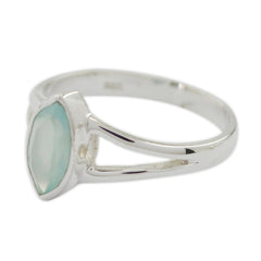 Aisha Geometric Aqua Solitaire Ring
