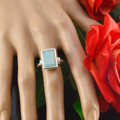 Maria Aqua Solitaire Ring with Elegant Green Gemstone