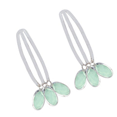 Noelia Aqua Statement Earrings for Vibrant Style