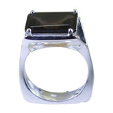 Laura Art Deco Brown Solitaire Ring smoky quartz Brown