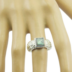 Penelope Art Deco Grey Solitaire Ring