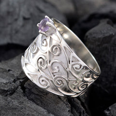 Bianca Art Deco Purple Solitaire Ring