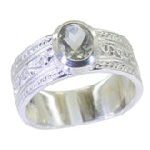 Lili Art Deco Solitaire Ring with Elegant Design Green Amethyst Green