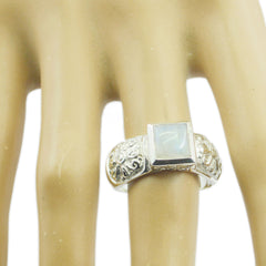 Riley Art Deco White Solitaire Ring