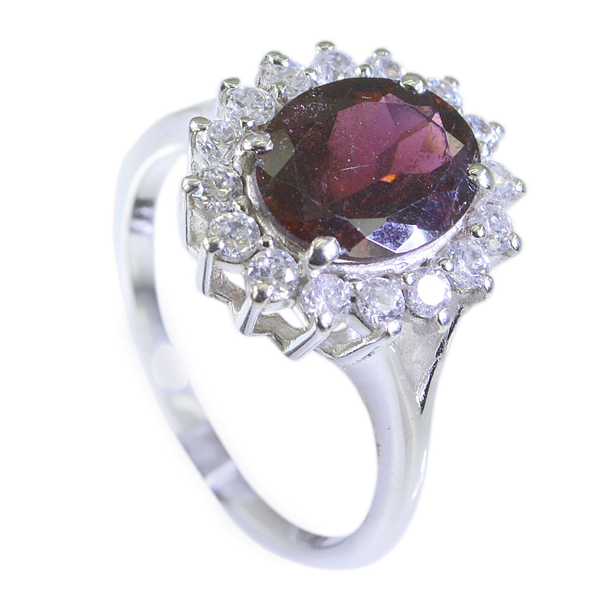 Paula Artisan Halo Ring Multicolor with Gemstone Accent Tourmaline Multicolor