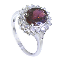 Paula Artisan Halo Ring Multicolor with Gemstone Accent Tourmaline Multicolor