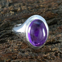 Rebeca Artisan Purple Solitaire Ring
