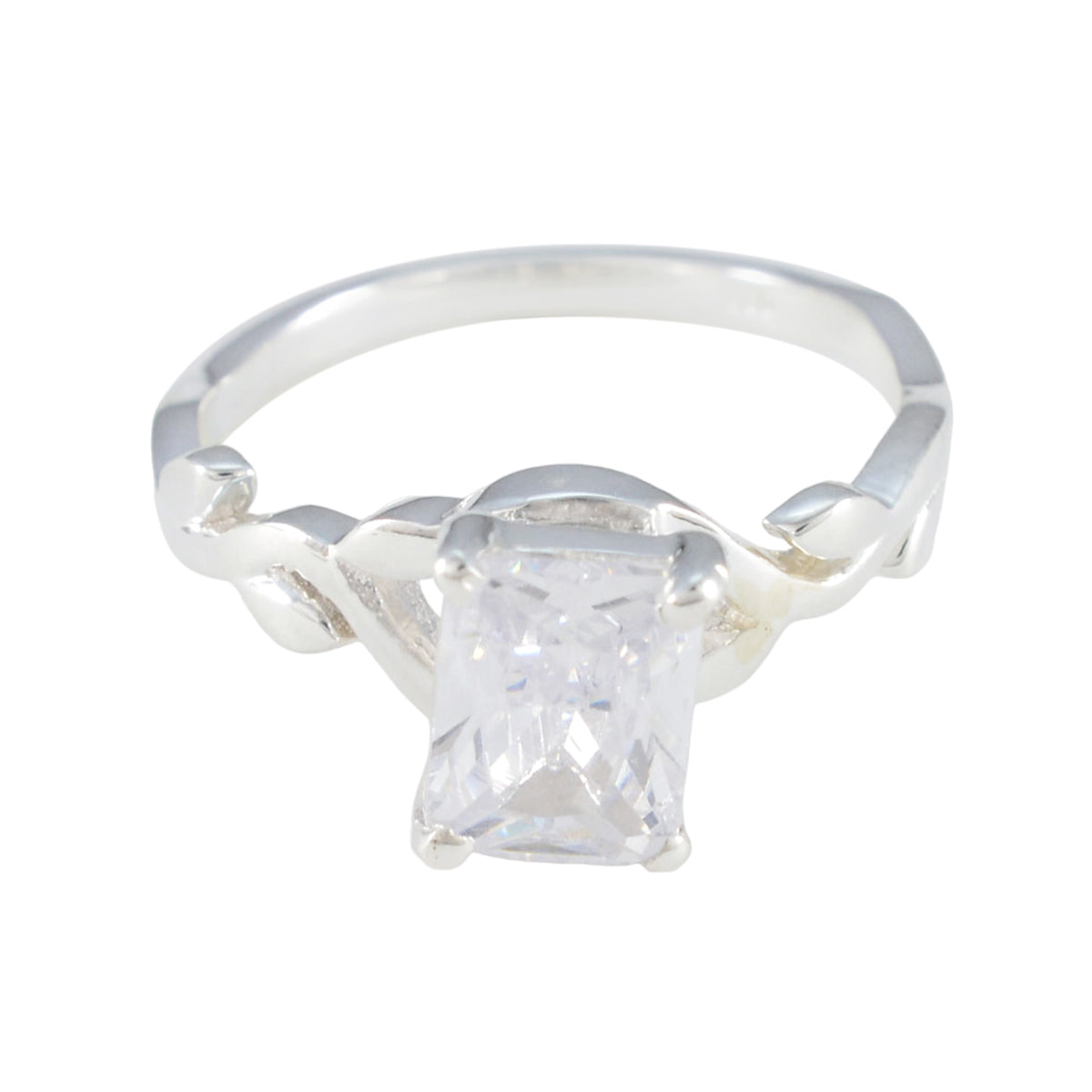 Haruka Artisan White Solitaire Ring Cubic zirconia CZ White