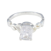 Haruka Artisan White Solitaire Ring Cubic zirconia CZ White