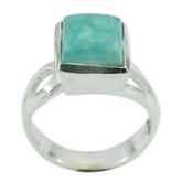 Kristine Artisan Turquoise Solitaire Ring Turquoise Blue