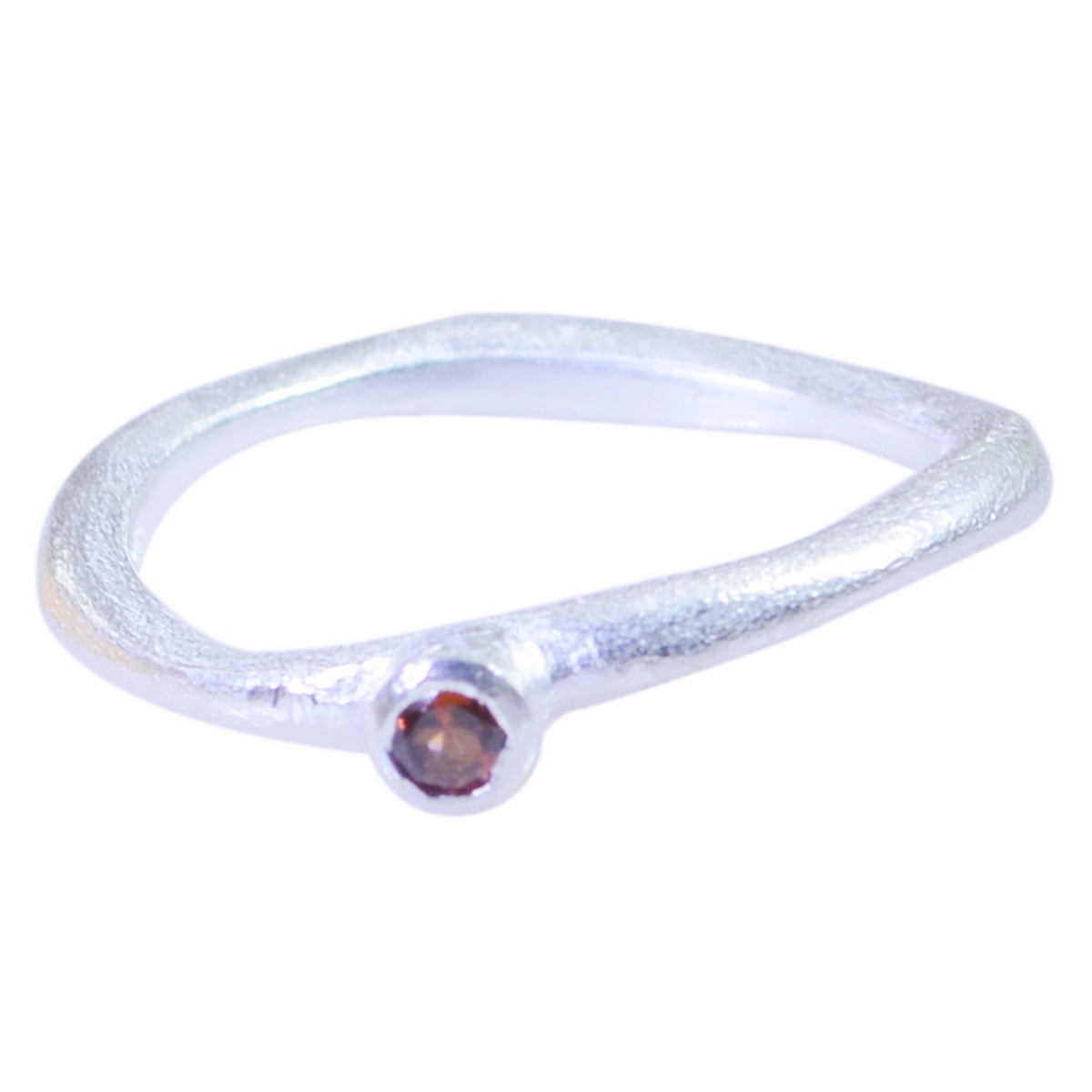 Audrey Glamorous Red Solitaire Ring Garnet Red