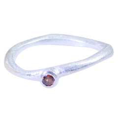 Audrey Glamorous Red Solitaire Ring Garnet Red