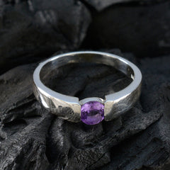 Audrey Romantic Purple Solitaire Ring