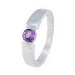 Audrey Romantic Purple Solitaire Ring
