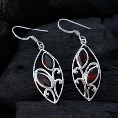 Aurora Red Toi et Moi Earrings for Stylish Elegance
