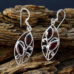 Aurora Red Toi et Moi Earrings for Stylish Elegance