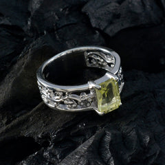 Autumn Feminine Yellow Solitaire Ring