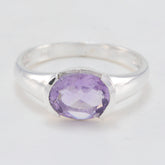 Ayaka Fairytale Purple Solitaire Ring Amethyst Purple