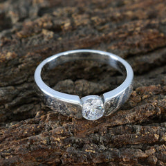 Bianca Romantic White Solitaire Ring