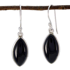Abigail Black Dangle Earrings for Everyday Glam Black Onyx Black Dangle