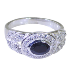 Aisha Elegant Black Halo Ring with Sparkling Stones