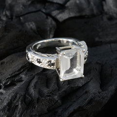 Siti Black Halo Statement Ring with Gemstone Accents