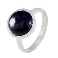 Kristine Glamorous Black Solitaire Ring