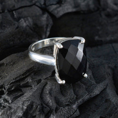 Riley Cultural Black Solitaire Ring