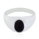 Aisha Black Solitaire Ring for Women Elegant Design Black Onyx Black