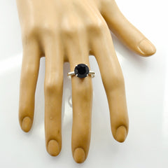 Saanvi Abstract Black Solitaire Ring