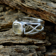 Ines Contemporary Black Solitaire Ring