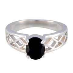 Andrea Rope-Wire Black Solitaire Ring