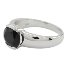 Julia Fairytale Black Solitaire Ring