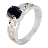 Andrea Rope-Wire Black Solitaire Ring Black Onyx Black