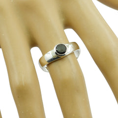 Meera Contemporary Black Solitaire Ring