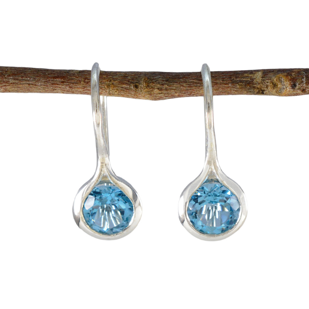 Araya Blue Dangle Earrings for Everyday Glam Blue Topaz Blue Dangle