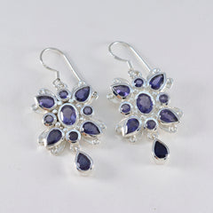 Micaela Blue Dangle Earrings for Stylish Glam