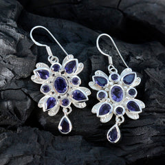 Micaela Blue Dangle Earrings for Stylish Glam