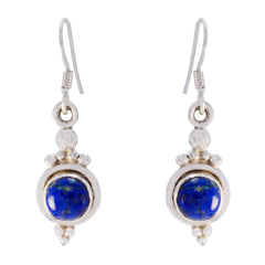 Gabriela Blue Gemstone Dangle Earrings for Every Occasion Lapis Lazuli Blue Dangle