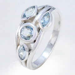 Addison Blue Gemstone Ring for Women in Silver