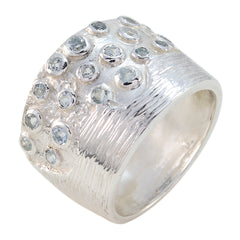 Agnes Blue Gemstone Signet Ring Sterling Silver