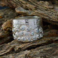 Agnes Blue Gemstone Signet Ring Sterling Silver