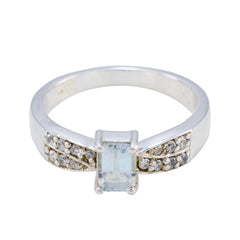 Amanda Blue Halo Ring for Women with Gemstone Accent Blue Topaz Blue