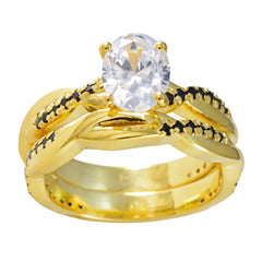 Ling Gold Blue Halo Ring for Women with Gemstone